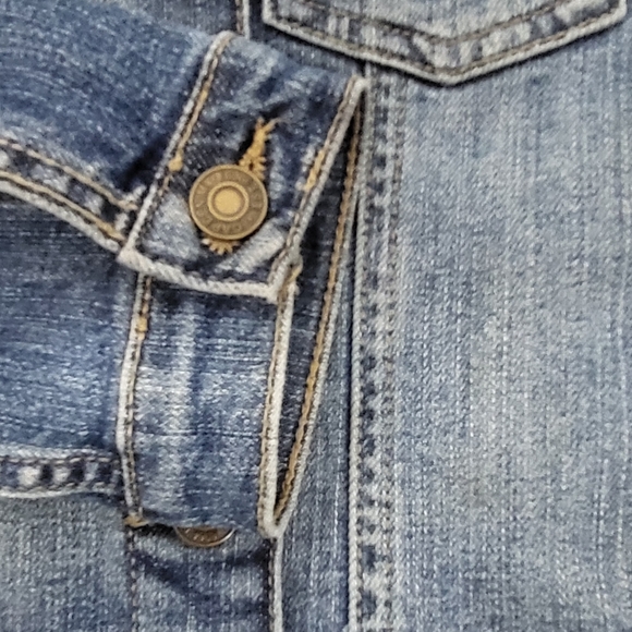 Gap Denim Blue Jacket Girls 8-9 Size Medium - Picture 8 of 10